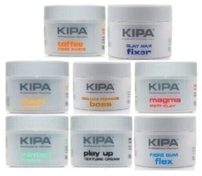 KIPA Hair Styling Products - Toffee Magma Chaos Minted Play Up Flex Fixer Boss