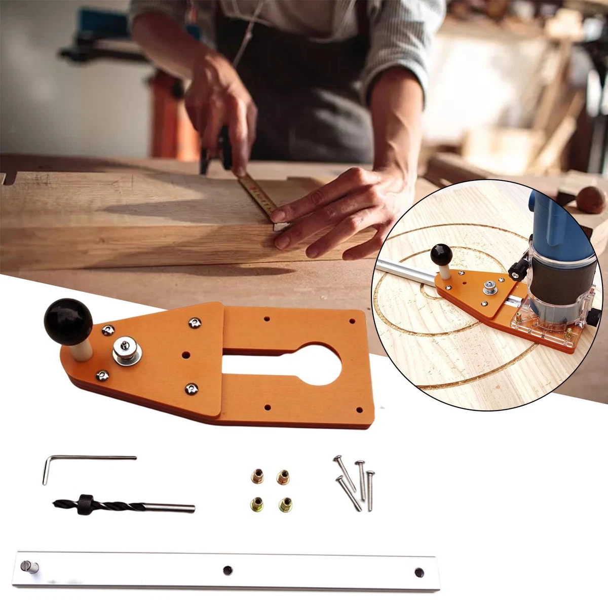 Professional Circle Cutting Jig Balance Board Multifunctional for Work Bench