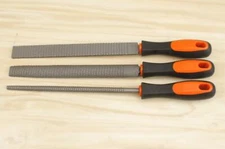 3pcs/set Wood Rasp File Round Flat Half-Round File Woodworking Carving Tool