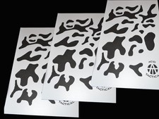 3 Pack! Vinyl Airbrush Camo Spray Paint Stencils 14" 10 Mil  Multicam Camouflage