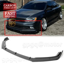 For Volkswagen Jetta Mk6.5 15-18 V Style Carbon Fiber Front Bumper Lip Splitter For Volkswagen Jetta Mk6.5 15-18 V Style Carbon Fiber Front Bumper Lip Splitter