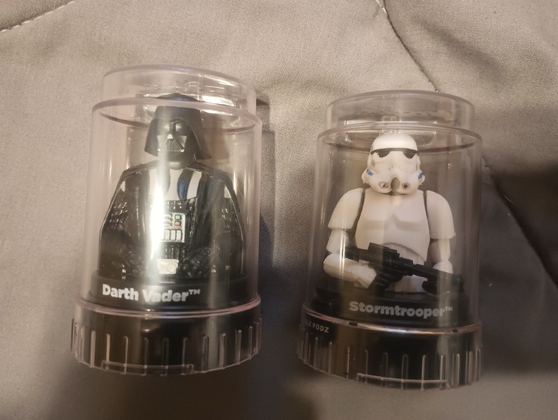 Lot Of 2 Good 2 Grow Podz Darth Vader Storm Trooper Star Wars Hard To Find Spout