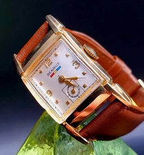 Vintage 1950's Benrus Gold Filled Manual Wind 17J Retro Men's Watch !!