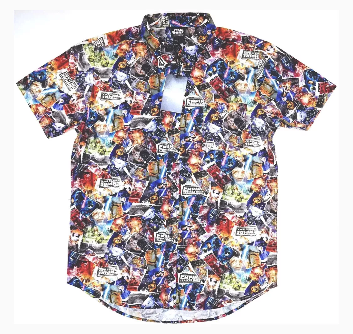 NEW Disney Star Wars The Empire Strikes Back Men s Camp Shirt by