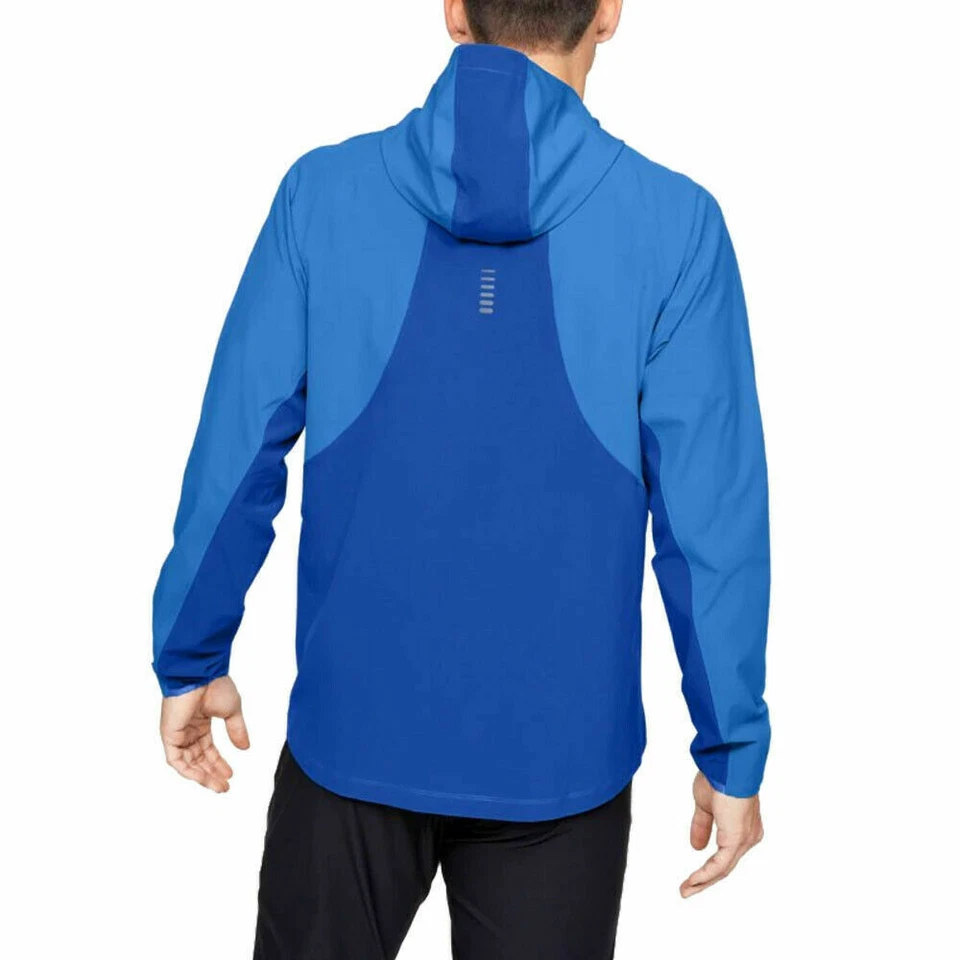 Under Armour Storm ColdGear Qualifier Outrun Men's Running Jacket Blue Size XL - Image 2 of 4