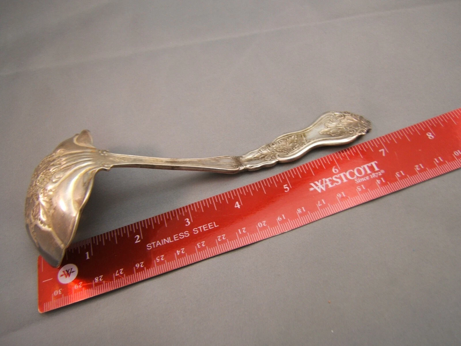 Antique Silver plate 7" Ladle Moselle Grapes American Silver Co. 1906