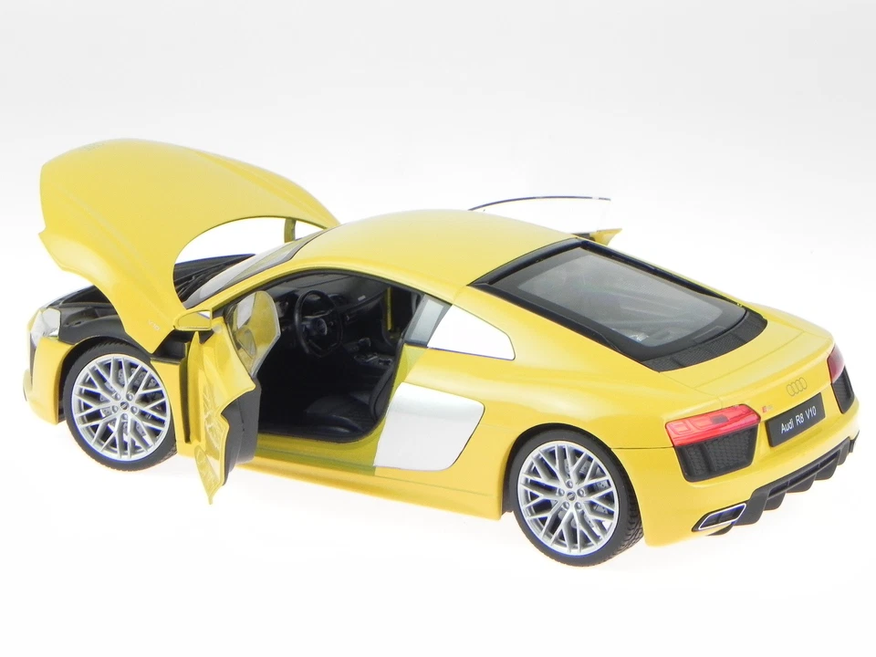 Audi R8 V10 2016 yellow modelcar 18052 Welly 1:18 - Image 2 of 4