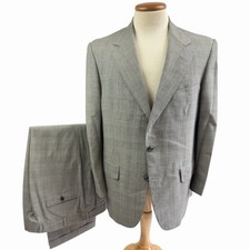Vintage Brooks Brothers Glen Plaid Wool Suit 40S USA Made
