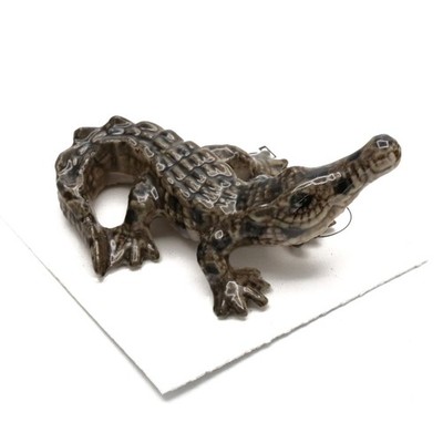 Little Critterz - Crocodile American ''Scales'' - Miniature Porcelain Figurine