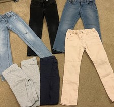 Lot Of 7 Girls Jeans Leggings Size 6 Old Navy Jeggins Gap, Hudson