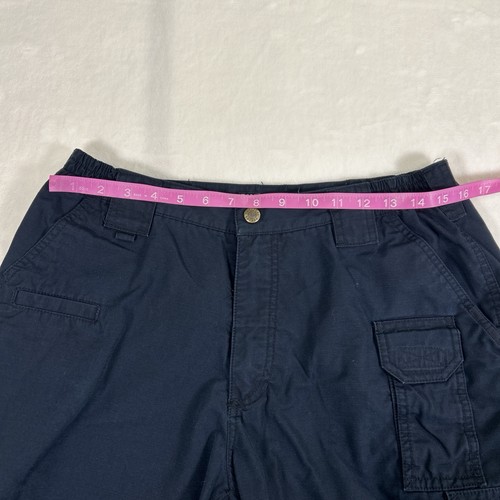 5.11 Tactical Taclite Shorts, Cargo Pockets, Style 73287, Waist Size 32 Navy - Picture 3 of 8