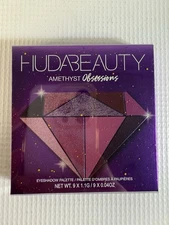 Huda Beauty 'Amethyst Obsessions' 9 Color Eye Shadow Palette Rare New