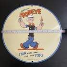 VINTAGE DRINK POPEYES POP OIL MOTOR GASOLINE PORCELAIN SIGN — photo 4