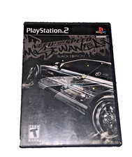 Need For Speed Most Wanted PS2, 2005 Cover Artwork, Manual CIB Black Label