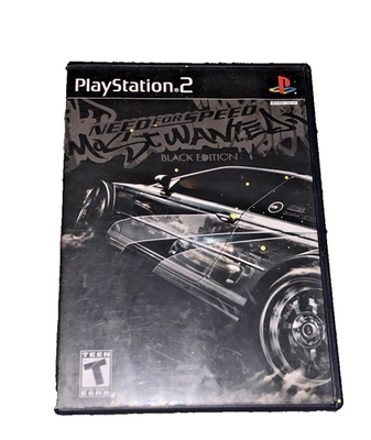 #ad Need For Speed Most Wanted PS2 2005 Cover Artwork Manual CIB Black Label $40.00