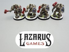 Warhammer 40K Space Marines - 4x Terminator Assault Squad painted