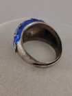 ​Vtg Chinese Export Sterling Silver Cloisonne Enamel Adj Flower Ring Tested 925 — photo 5