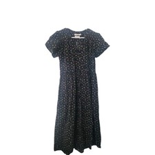 Christy Dawn Night Garden Black Floral Dawn Dress - S