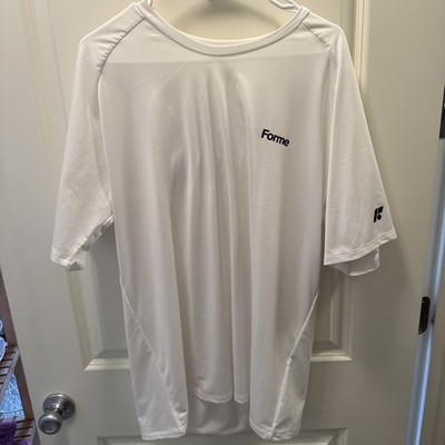 Forme Science Recovery Posture Correcting T Shirt Men's XL White Short Sleeve
