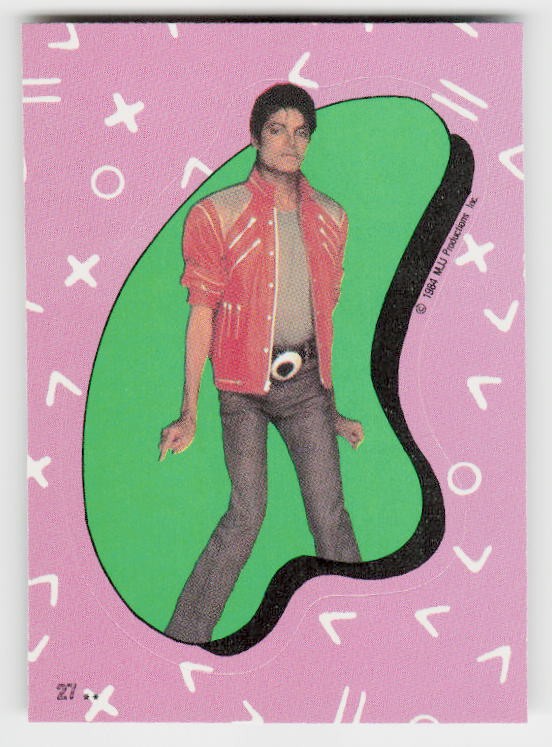 1984 Topps Michael Jackson #27 Michael Jackson Stickers
