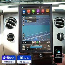 Double 2DIN Rotatable 10.1'' Android 15 Apple CarPlay Car Stereo Radio GPS 64G