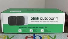 Blink Outdoor 4 HD Smart Security Wireless 2 Camera WITH SYNC MODULE 2025 NEW