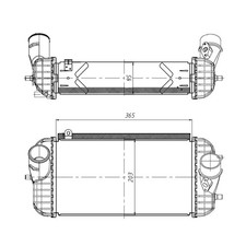 Ladeluftkühler NRF für KIA Sorento III UM Hyundai Grand Santa Fé DM
