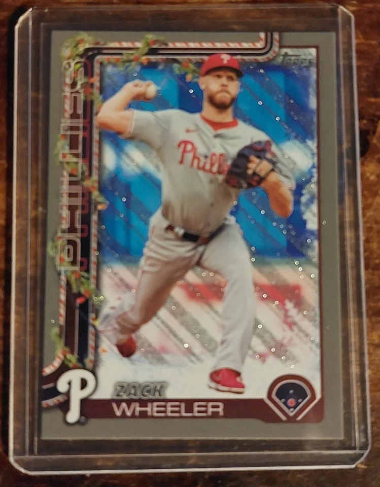 25 Topps Xmas Edition Harper/Wheeler/Realmuto/Abel With Schmidt MVP /99 - Image 2 of 4