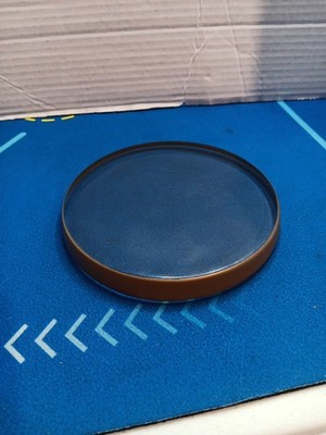 ROSY RINGS 6''GLASS GILDED ROUND CANDLE COASTER