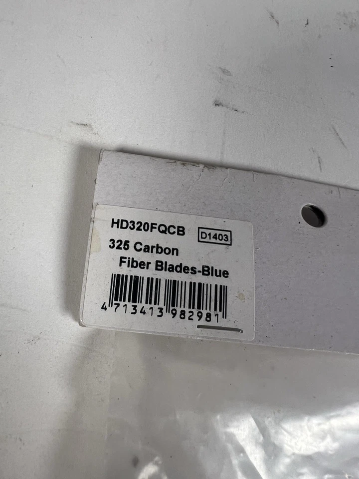 Align - 325 Carbon Fiber Blades Blue- #HD320FQCB - NIP - Image 3 of 4