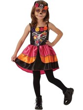 Rubie's M&auml;dchen Zuckersch&auml;del Kost&uuml;m Kinder Halloween Fasching Karneval 630708
