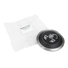 Cache Moyeux Original Fiat Abarth Scorpion Noir avec bordure argentée 52057487