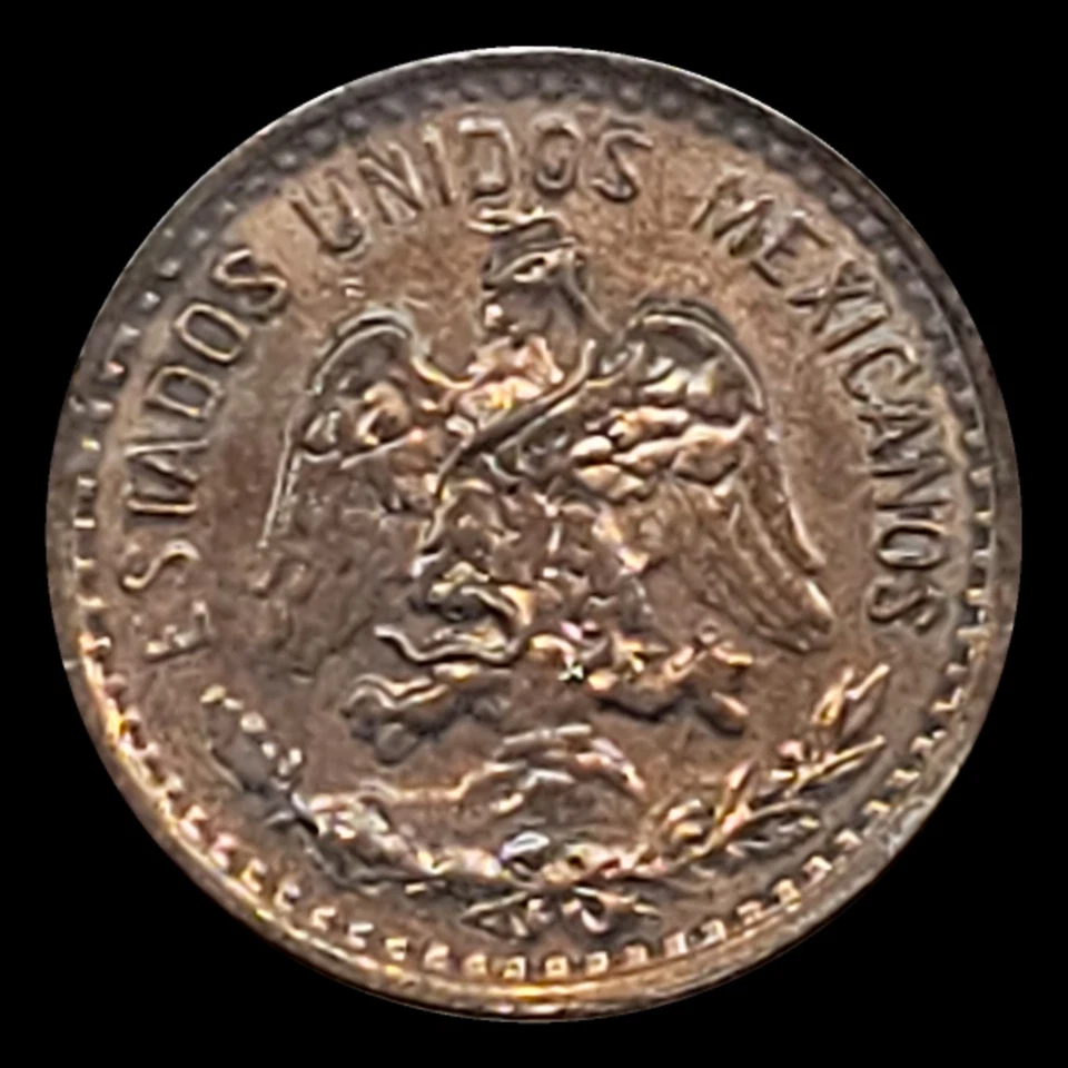 1906 Mexico 2 Centavos Coin, National arms, Wreath - Image 2 of 3