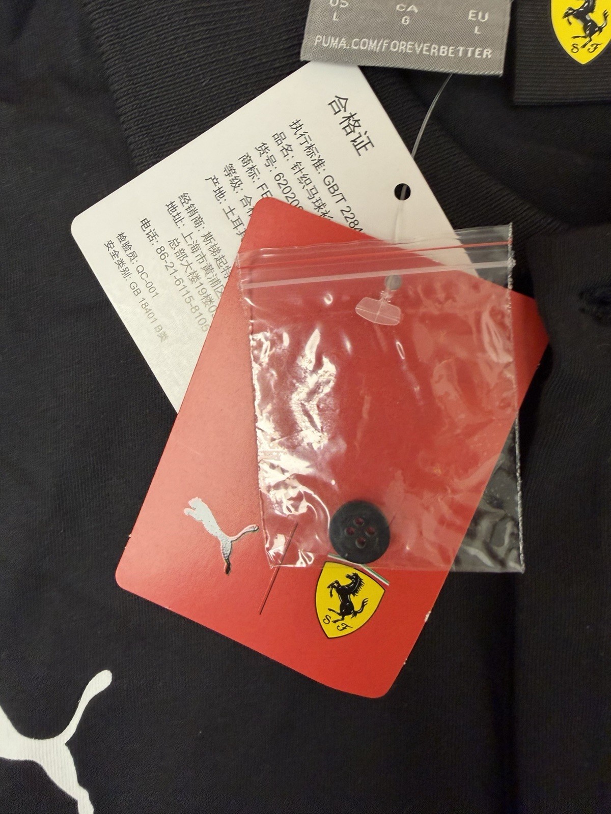 Scuderia Ferrari F1 Mens L Classic Polo Shirt Black Puma NWT thumbnail 22