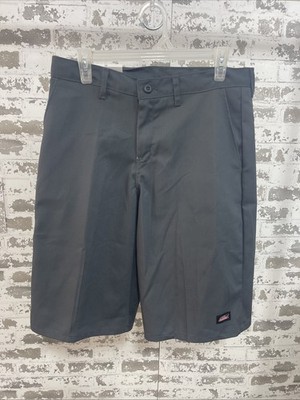 NWT Genuine Dickies Men's Twill Flex Essential Work Shorts 13'' Inseam Gray 32