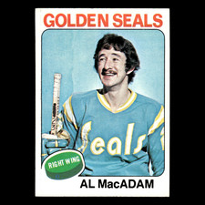 Al MacAdam #253 1975 Topps California Golden Seals Hockey Card NHL EX