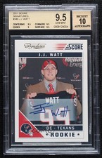 2011 Score Rookie Signatures JJ Watt #340 BGS 9.5 GEM MINT Auto 3k6