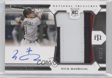 2021 National Treasures Rookie Material Signatures 18/99 Nick Madrigal Auto 4k8