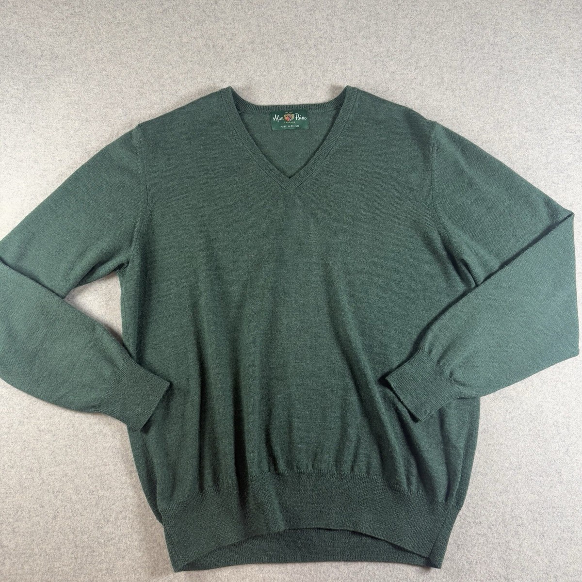 Alan Paine V Neck Sweater Over Dress Shirt ALAN PAINE Sweater