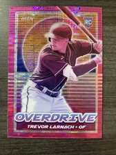 2021 Panini Chronicles Trevor Larnach Overdrive Pink Hyper Prizm Rookie RC
