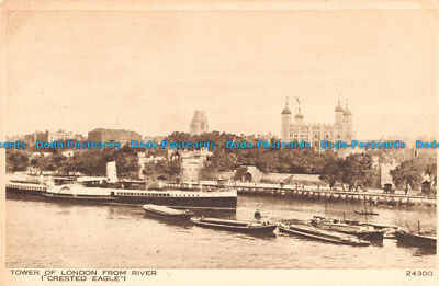 R097793 Tower of London vom Fluss. Schopfadler