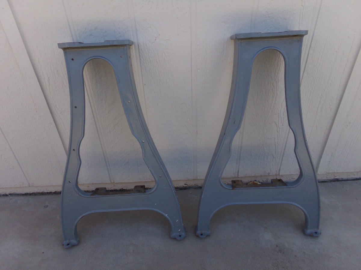 Vintage Delta Wood Lathe Stand Cast Iron Legs 12