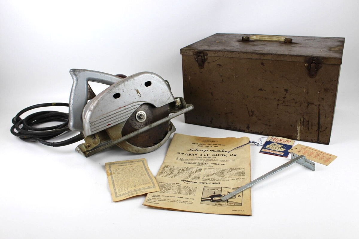 SHOPMATE Vintage Circular Clutch Saw 6 1/4 in-Model 620-Orig Metal
