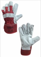 10 x Premium Leather Rigger Gloves Gardening Gardeners  Gloves - Size 10