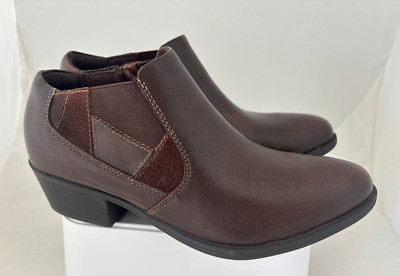 Earth Origins Women's Leather Booties Christine Sunburn Leather Size 11