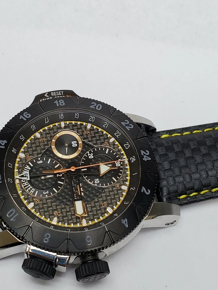 Correa de fibra de carbono Glycine Airfigther Airman amarillo crono nueva Foto 3 de 4