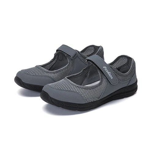 Women's Mary Jane Shoes Sport Lightweight Magic Tape Walking Non-slip Sneakers - Picture 39 of 43