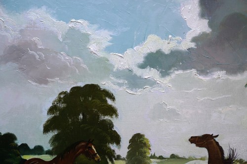 DORIS ZINKEISEN SCOTTISH 1960 ART HORSE PORTRAIT EQUINE LANDSCAPE OIL PAINTING - Picture 5 of 9
