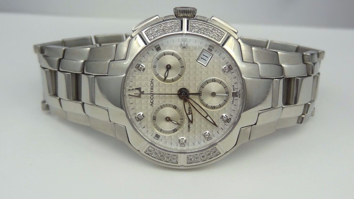 Accutron by Bulova 26E05 York Collection Chronograph Diamond Accutron by Bulova 26E05 York Collection Chronograph Diamond