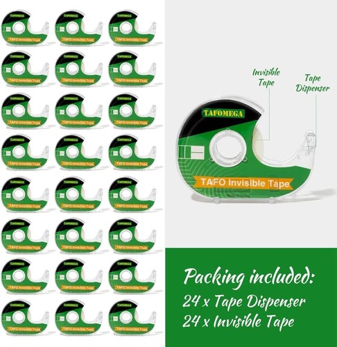 Invisible Tape, Clear, 24 Packs Writable Frosted Transparent Tape for Handmad... - Picture 8 of 8